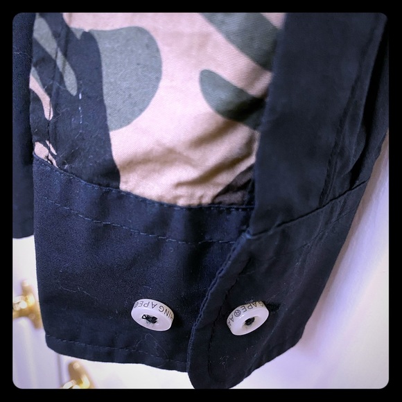 Aape camo stitching long sleeve button up - Picture 5 of 8